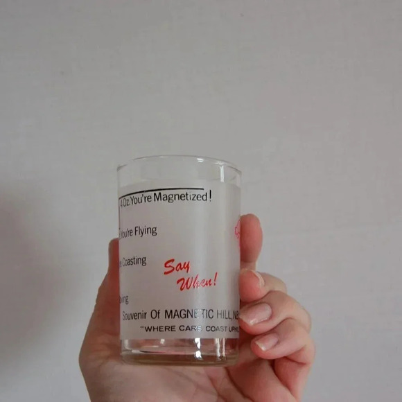 Vtg Magnetic Hill Souvenir  Glasses - Picture 5 of 8